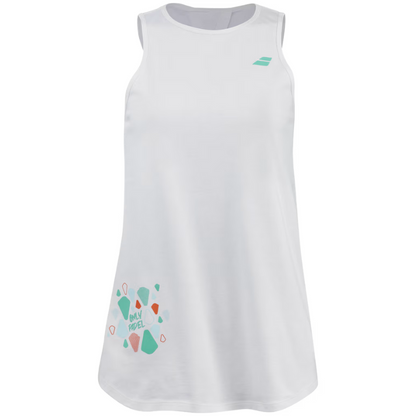 Débardeur Babolat Padel Cotton Tank Femme Blanc