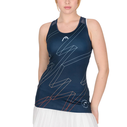 Débardeur Head Play Tech Tank Bleu Femme