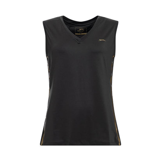 Débardeur Slazenger Lola V-Neck Noir Panthère Femme