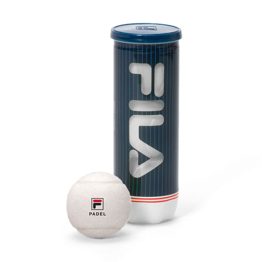 Tube de 3 balles Fila Premium Blanc