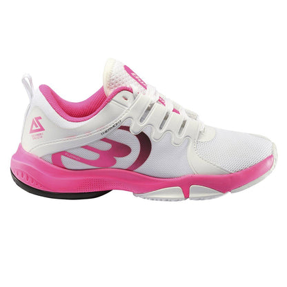 Chaussures de padel Femme Bullpadel Flow Hybrid Fly 2021 Blanc et rose