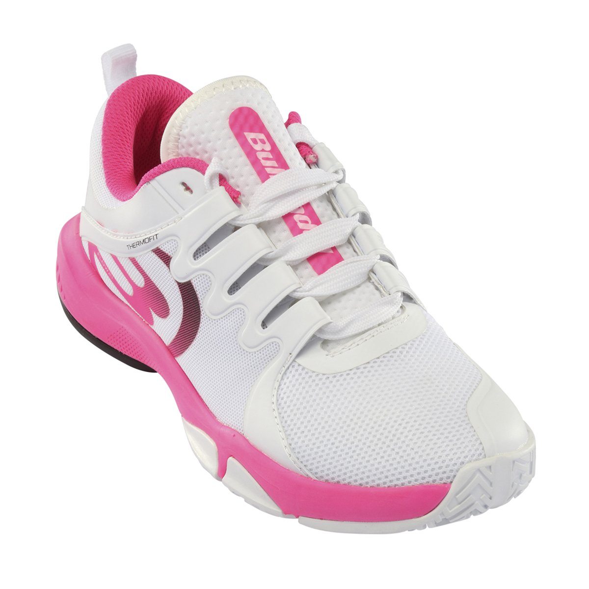 Chaussures de padel Femme Bullpadel Flow Hybrid Fly 2021 Blanc et rose
