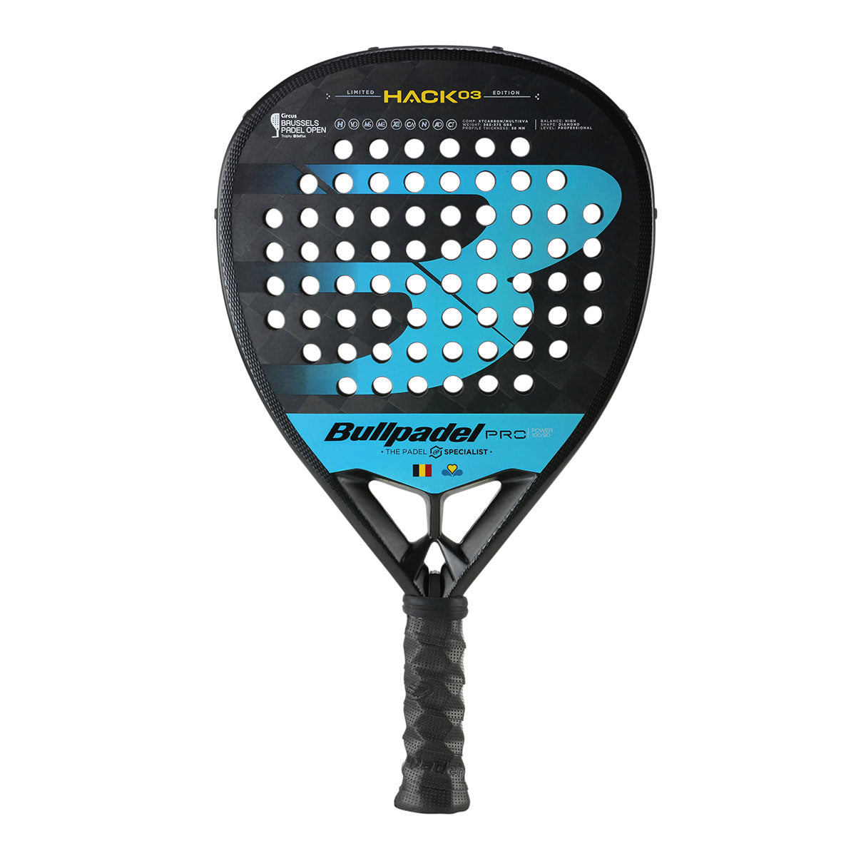 Raquette de Padel Bullpadel Hack 03 LTD WPT Belgium