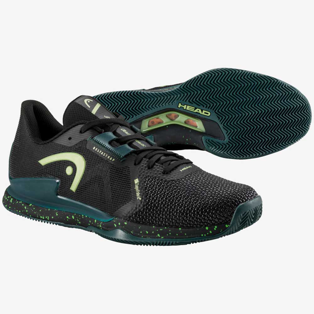 Chaussures de padel Homme Head Sprint Pro 3.5 Clay Noir/Vert