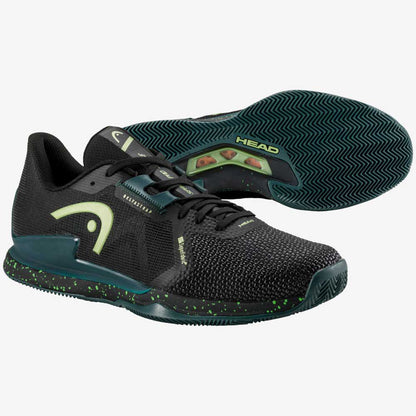 Chaussures de padel Homme Head Sprint Pro 3.5 Clay Noir/Vert