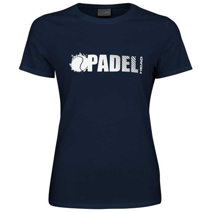 T-shirt Head Padel Font Bleu Femme
