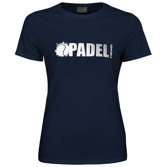 T-shirt Head Padel Font Bleu Femme