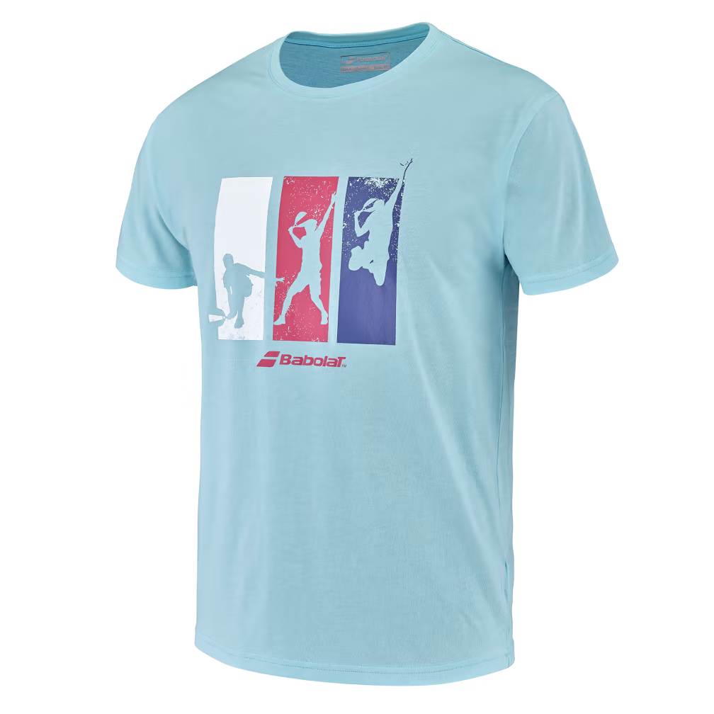 T-shirt Babolat Padel Coton Tee Bleu 2023