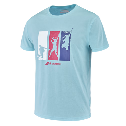 T-shirt Babolat Padel Coton Tee Bleu 2023