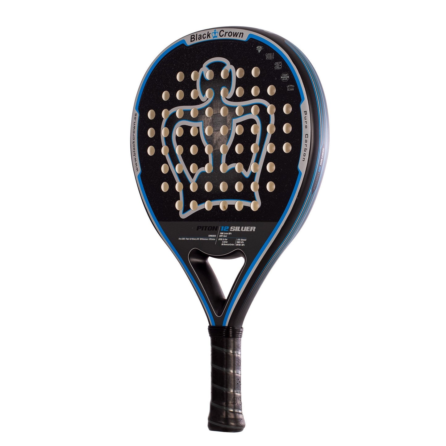 Raquette de padel Black Crown Piton 12 Silver