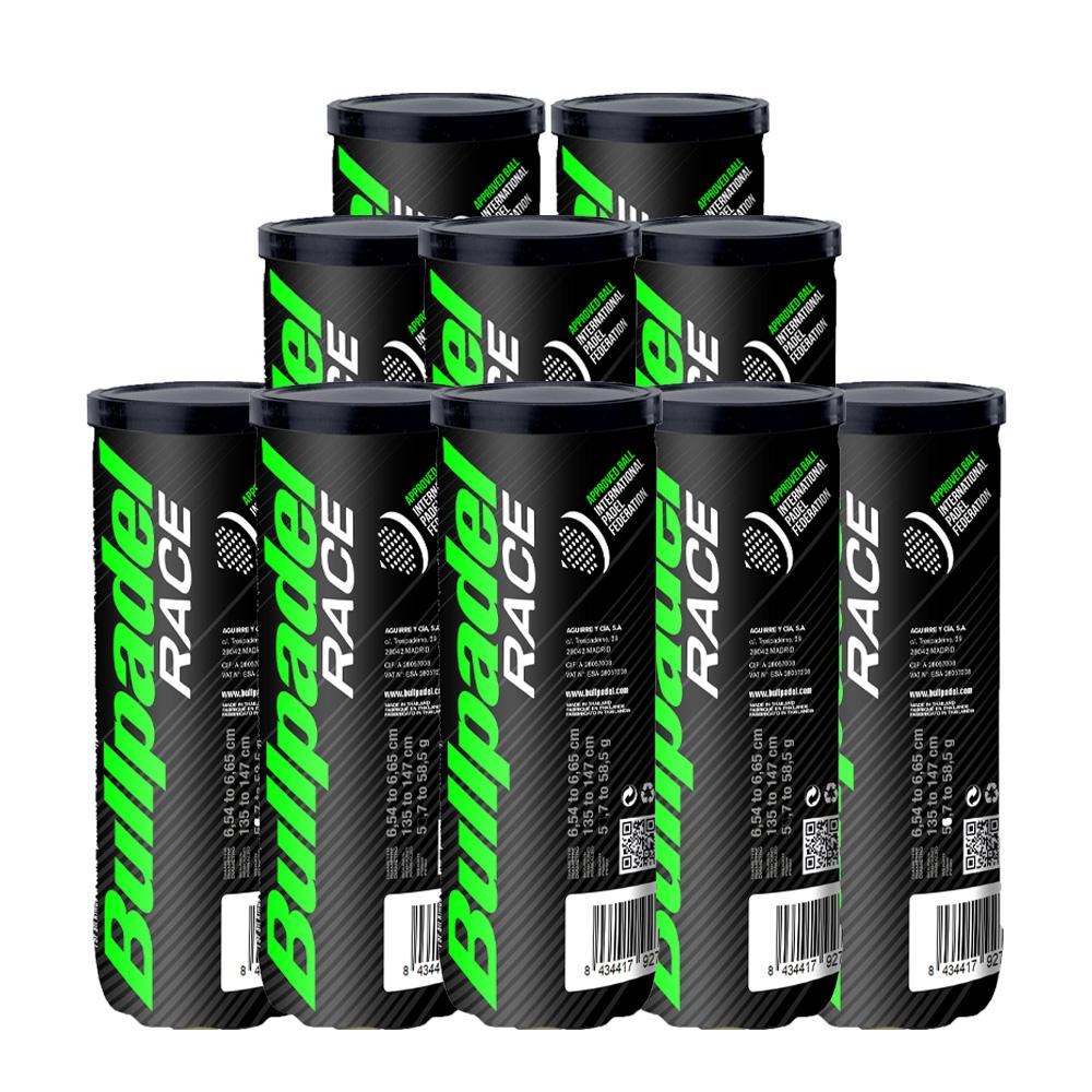 Pack de 10 tubes de balles de padel Bullpadel Race