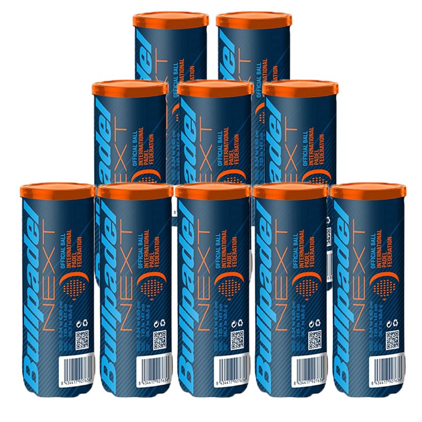 Pack de 10 Tubes de balles de padel Bullpadel Next