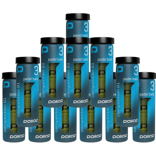 Pack de 12 Tubes de balles de padel Pallap Competition 1