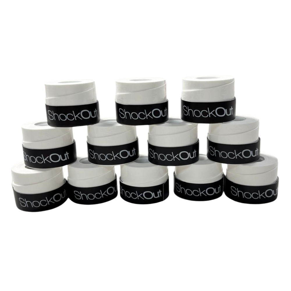 Pack de 12 Surgrips Shockout Feel and Touch Blanc - Esprit Padel Shop