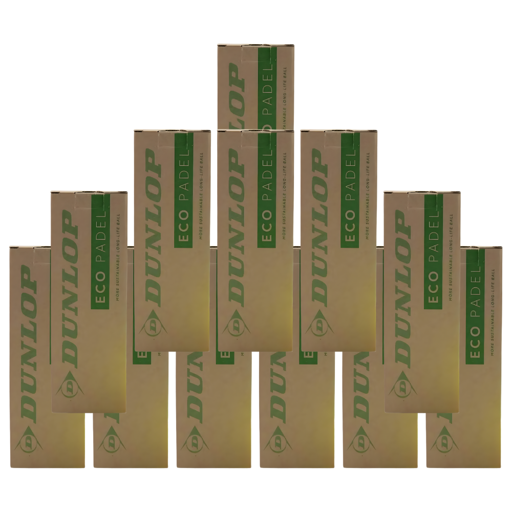 Pack de 12 tubes de balles Dunlop Eco Padel