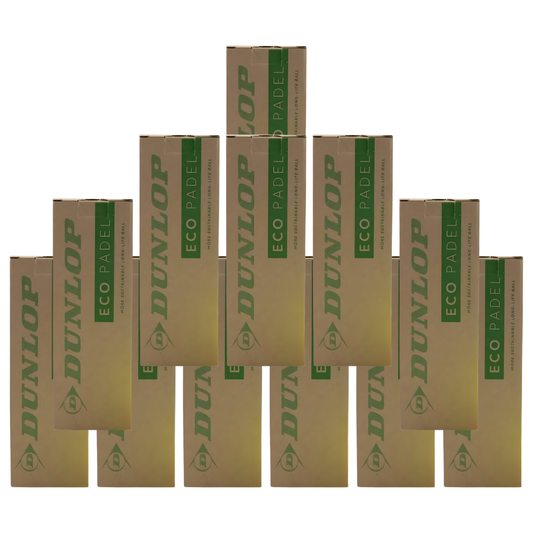 Pack de 12 tubes de balles Dunlop Eco Padel