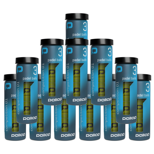 Pack de 12 tubes de balles Pallap Competition 1