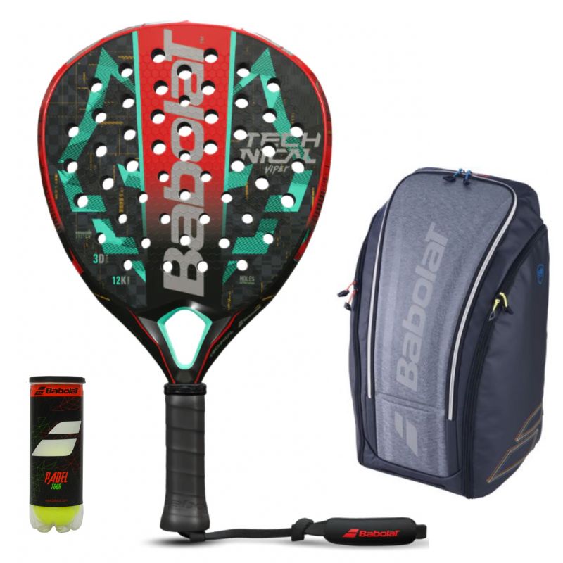Pack Homme d'une raquette Babolat Technical Viper Juan Lebron 2023 & d'un sac Babolat RH Perf Noir