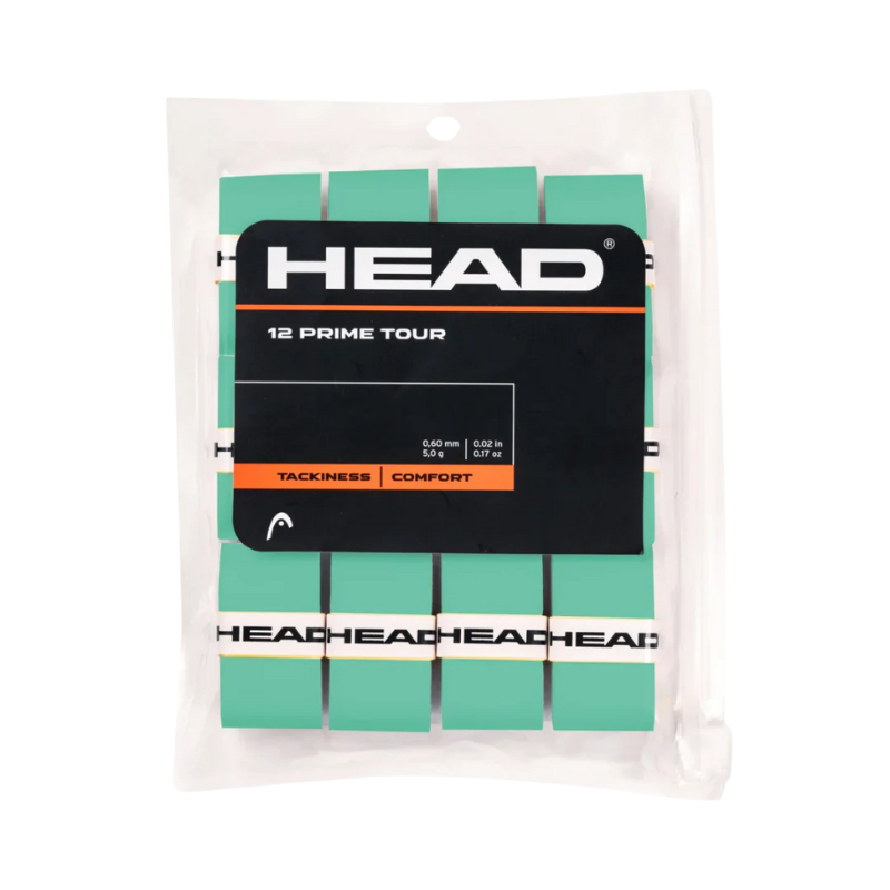 Pack de 12 Surgrips Head Prime Tour Vert