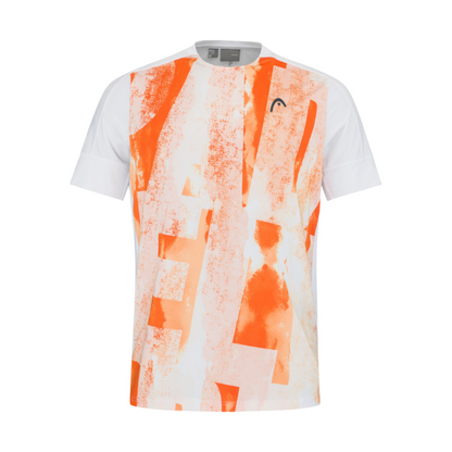 T-shirt Head Padel Tech Blanc/Orange