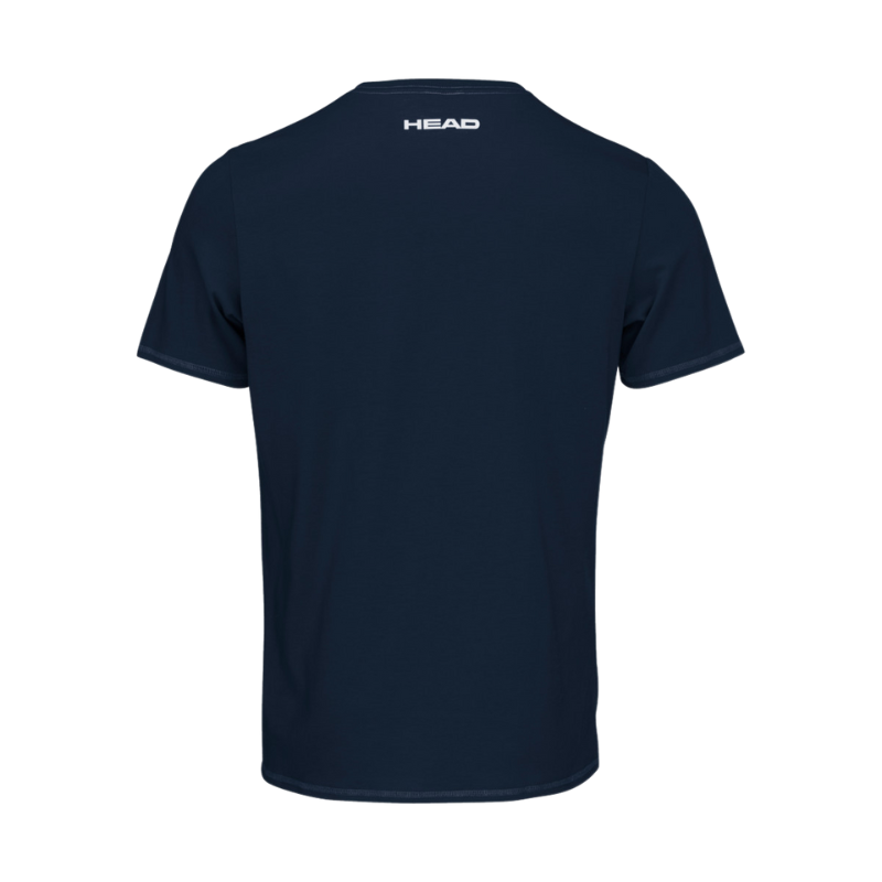 T-shirt Head Padel Typo Bleu Marine Junior