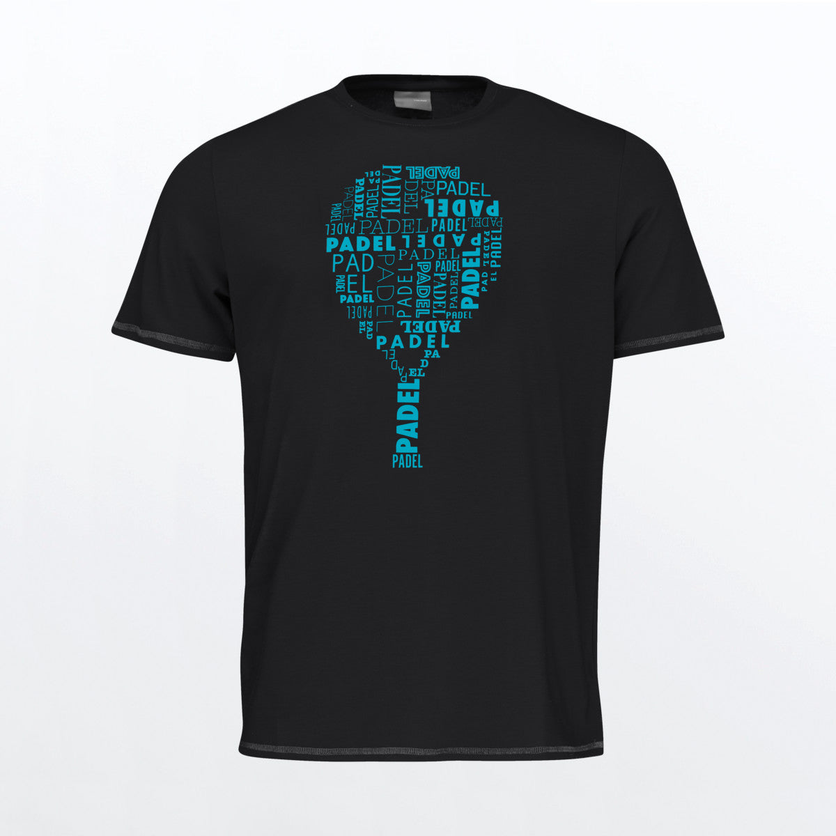 T-shirt Head Padel Typo Noir