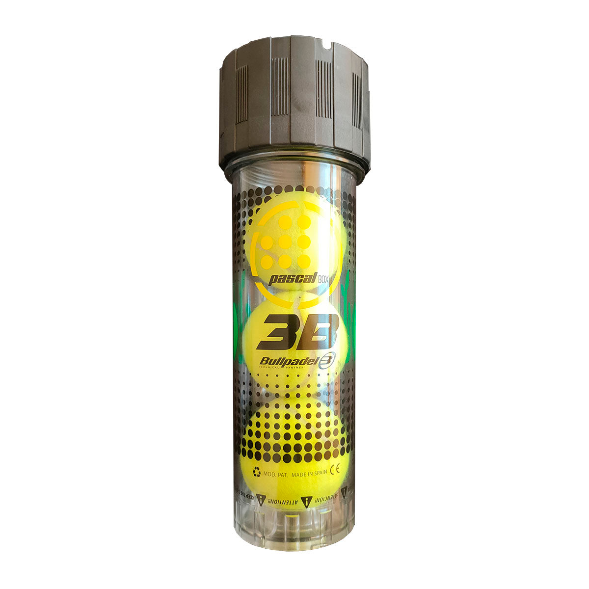 Système de pressurisation de balles de padel 3 balles Pascal Box by Bullpadel