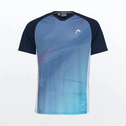 T-shirt Head Play Tech Bleu