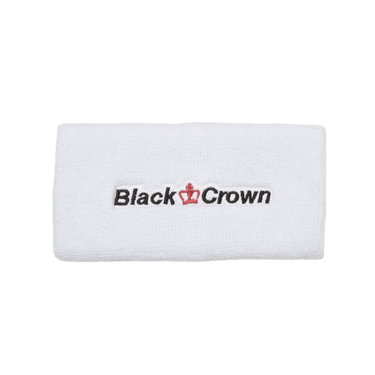 Poignets Éponge Black Crown Long Blanc x2
