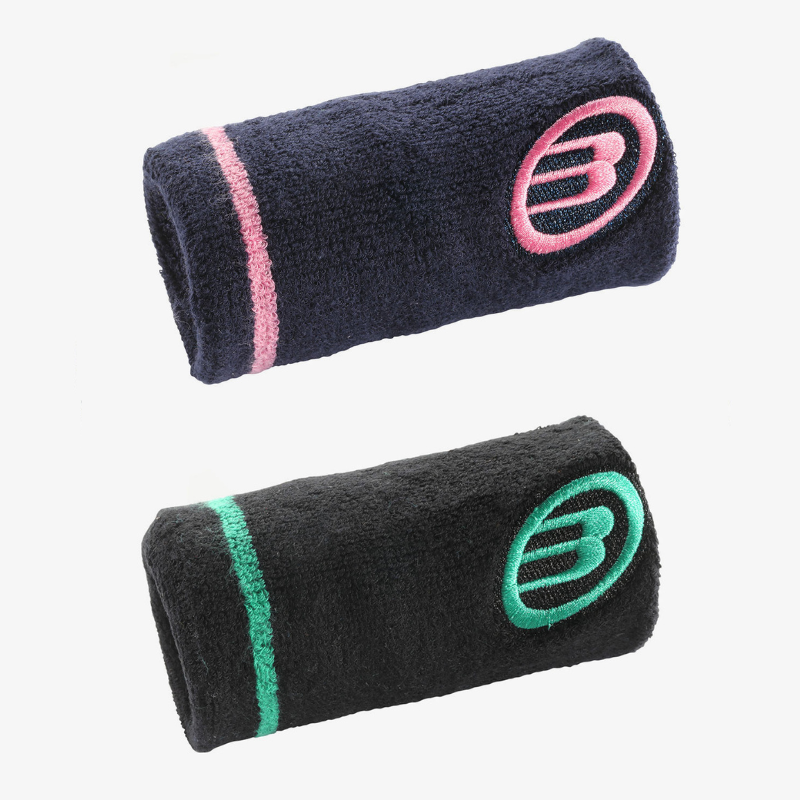 Poignet Éponge Bullpadel Vert-Rose