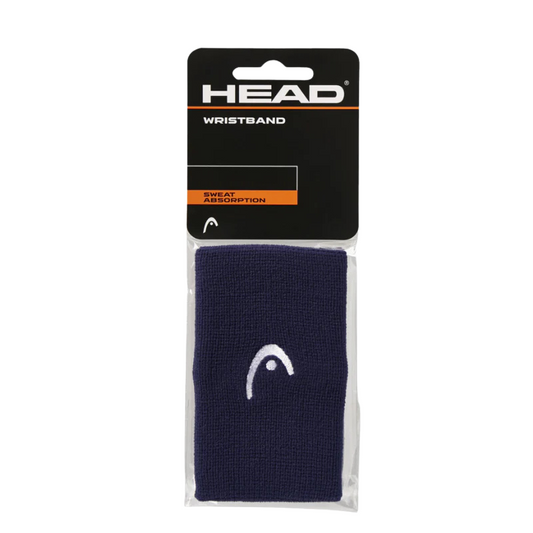Poignets Éponge Head 5" Bleu Marine x2