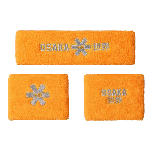 Poignets éponge et bandeau éponge Osaka Set 2.0 Orange