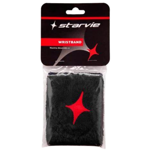 Poignets Éponge Starvie Star Noir/Rouge 2025 x2