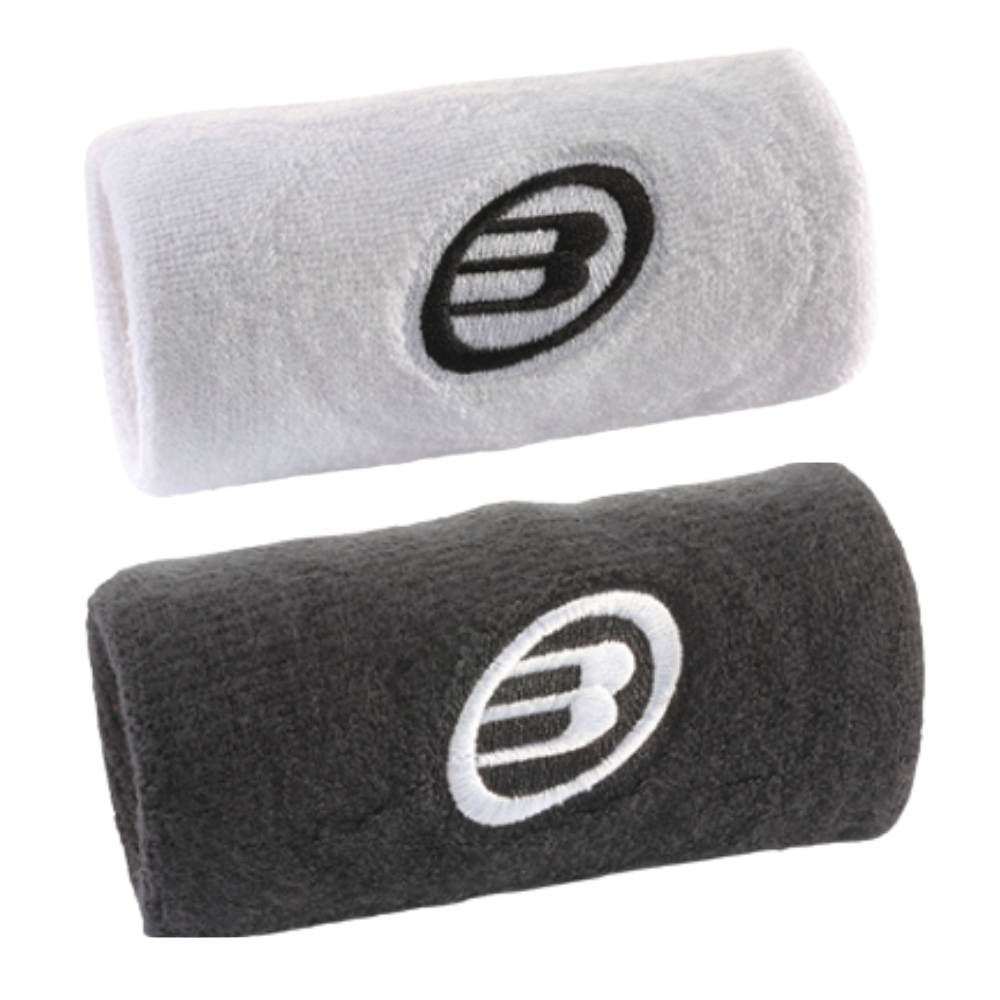 Poignets Éponge Bullpadel BPMU 262 Blanc/Noir x2