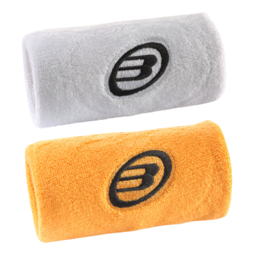 Poignets Éponge Bullpadel BPMU 262 Blanc/Orange x2