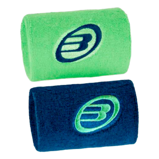 Poignets Éponge Bullpadel BPMU2405 Bleu/Vert x2