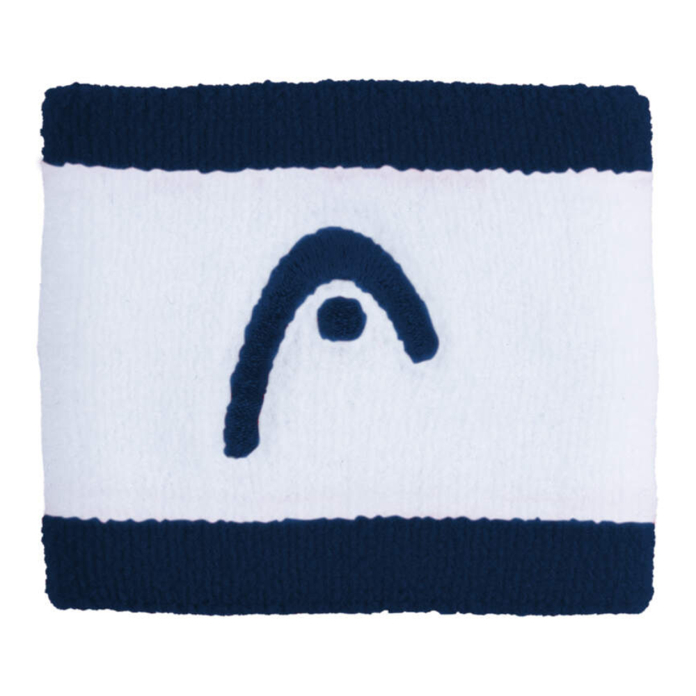 Poignets Éponge Head 2.5" Striped Bleu Marine/Blanc x2