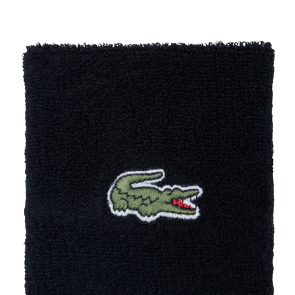 Poignets Éponge Lacoste Sport Jersey Stretch Noir -  Esprit Padel Shop