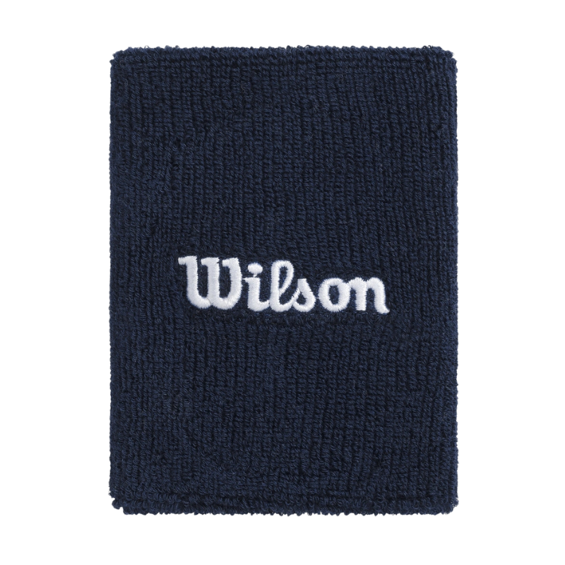 Poignets Éponge Wilson Wide Terry Bleu Marine x2