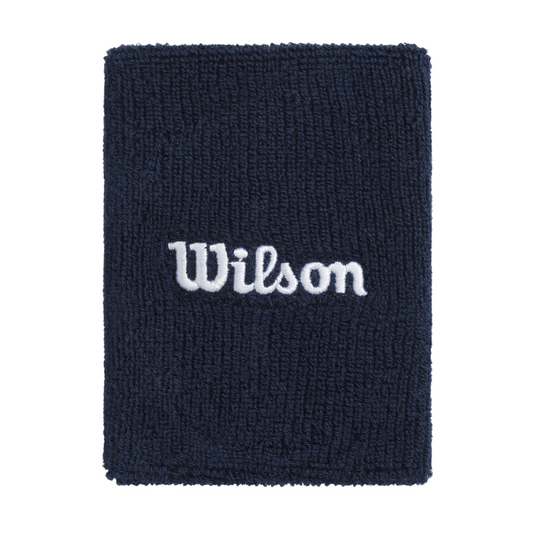 Poignets Éponge Wilson Wide Terry Bleu Marine x2