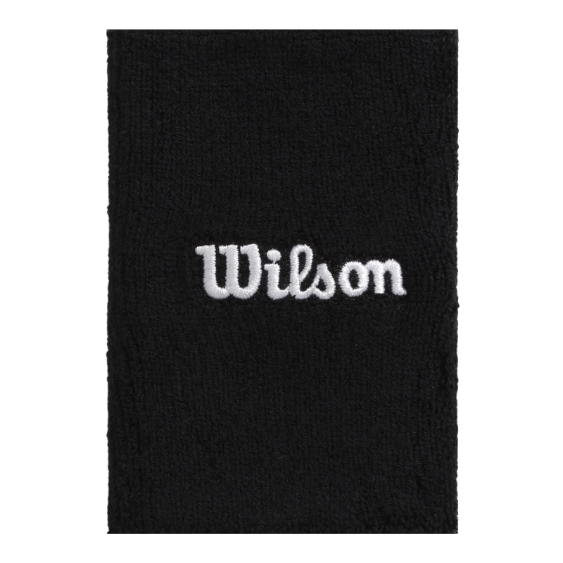 Poignets Éponge Wilson Wide Terry Noir x2