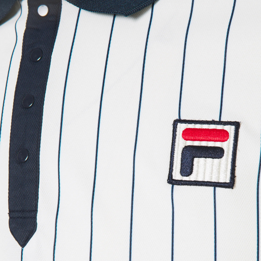 Polo Fila Stripes Björn Blanc