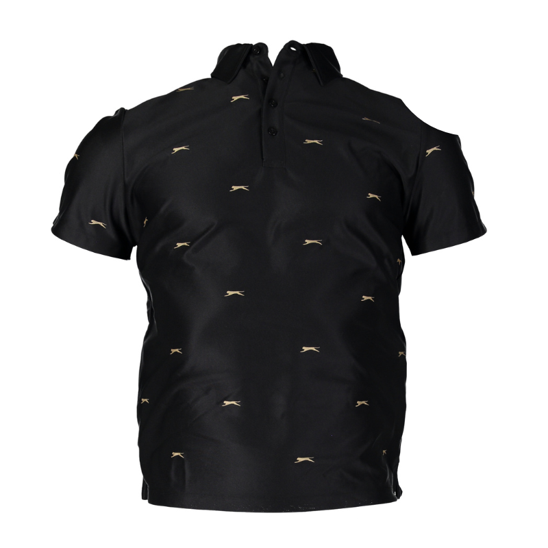 Polo Slazenger Parson AOP Dry Fit Noir Panthère