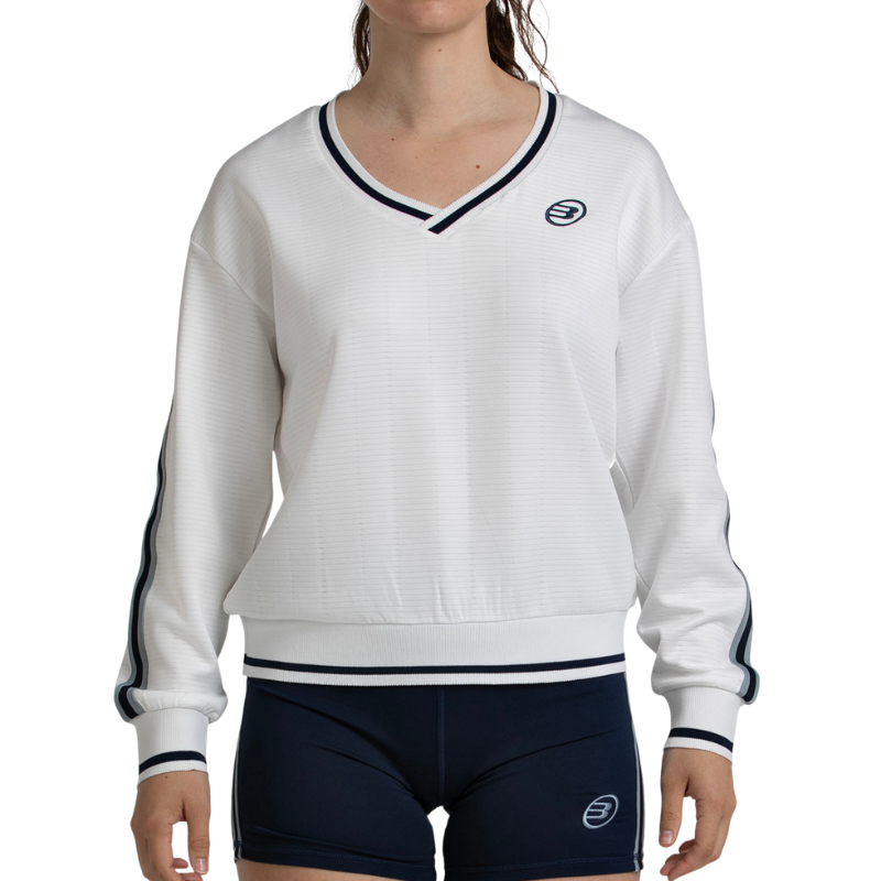 Pull Bullpadel Traiser Blanc Femme