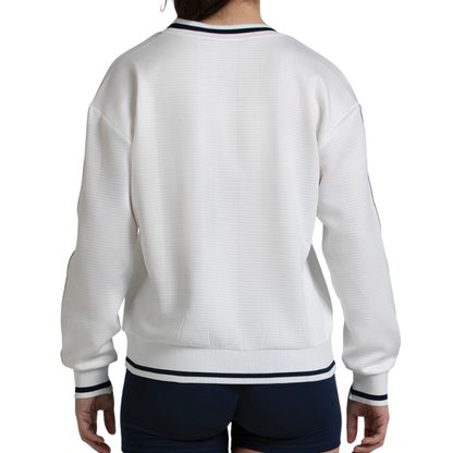 Pull Bullpadel Traiser Blanc Femme