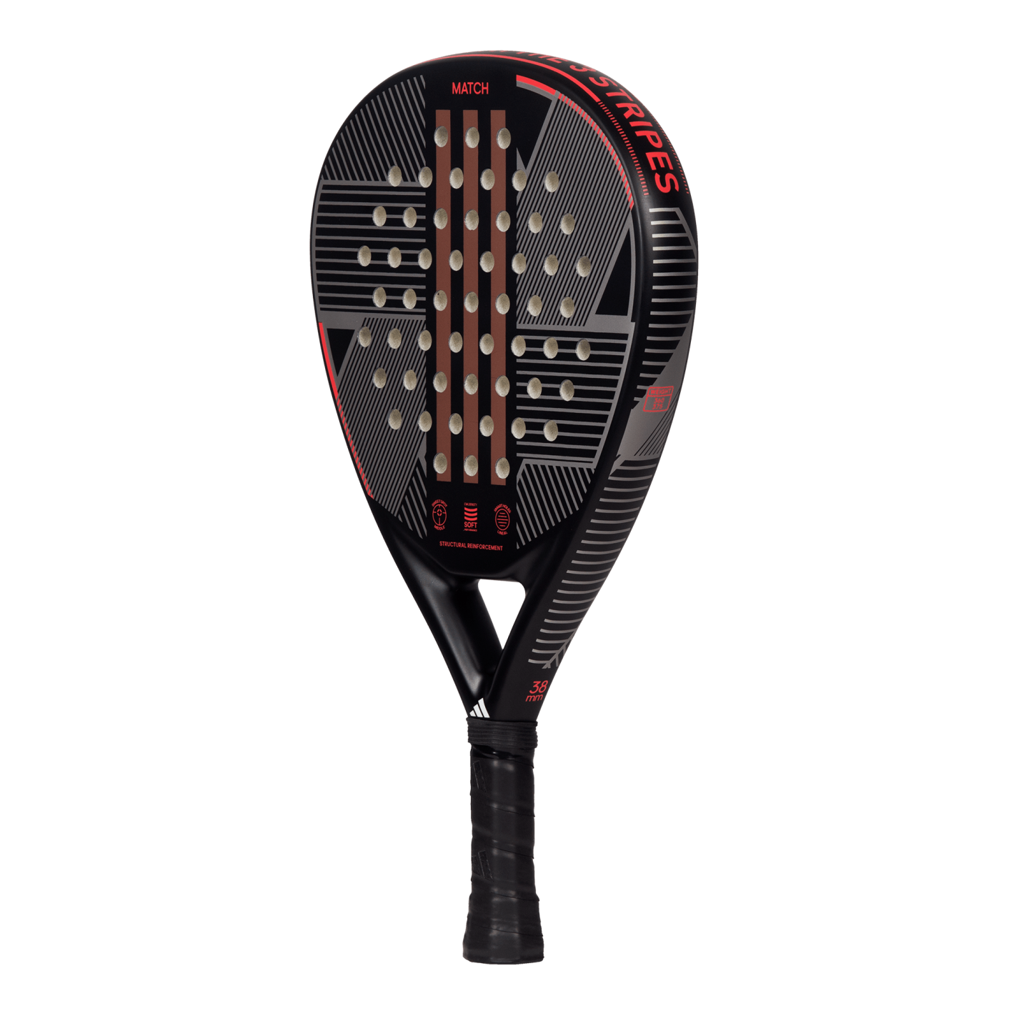 Raquette de padel Adidas Match 3.3 Noir/Rouge 2024