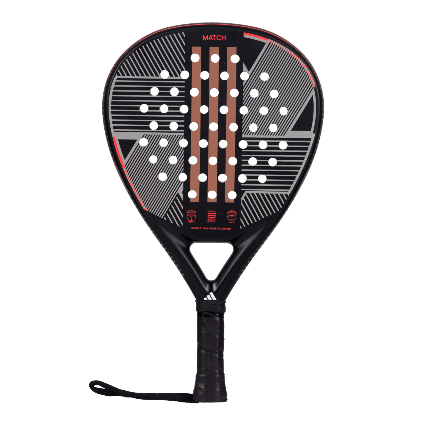 Raquette de padel Adidas Match 3.3 Noir/Rouge 2024