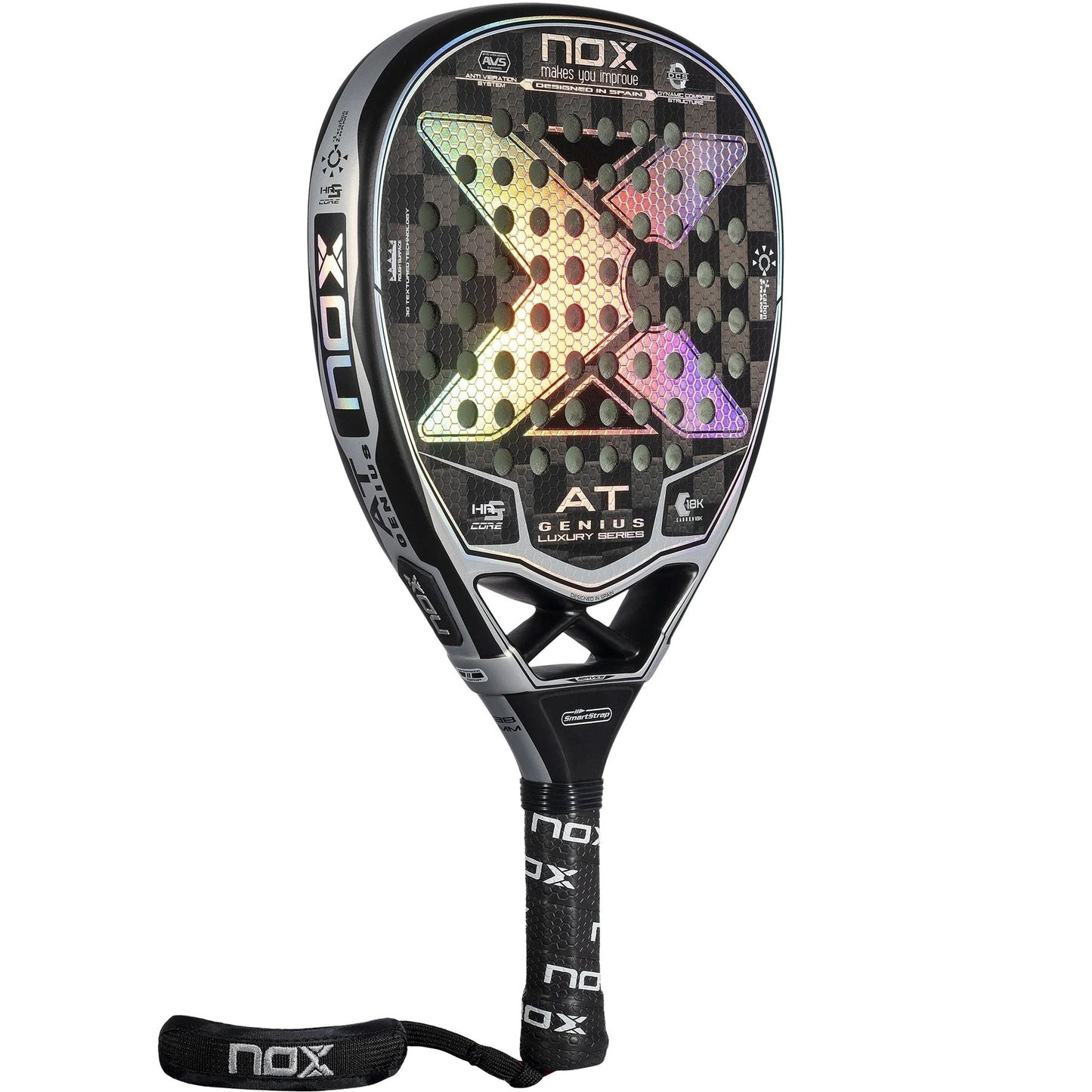 Raquette de padel Nox AT10 Genius Attack 18K 2022