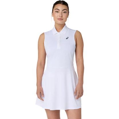 Robe Asics Court Polo Dress Blanc Femme - Esprit Padel Shop