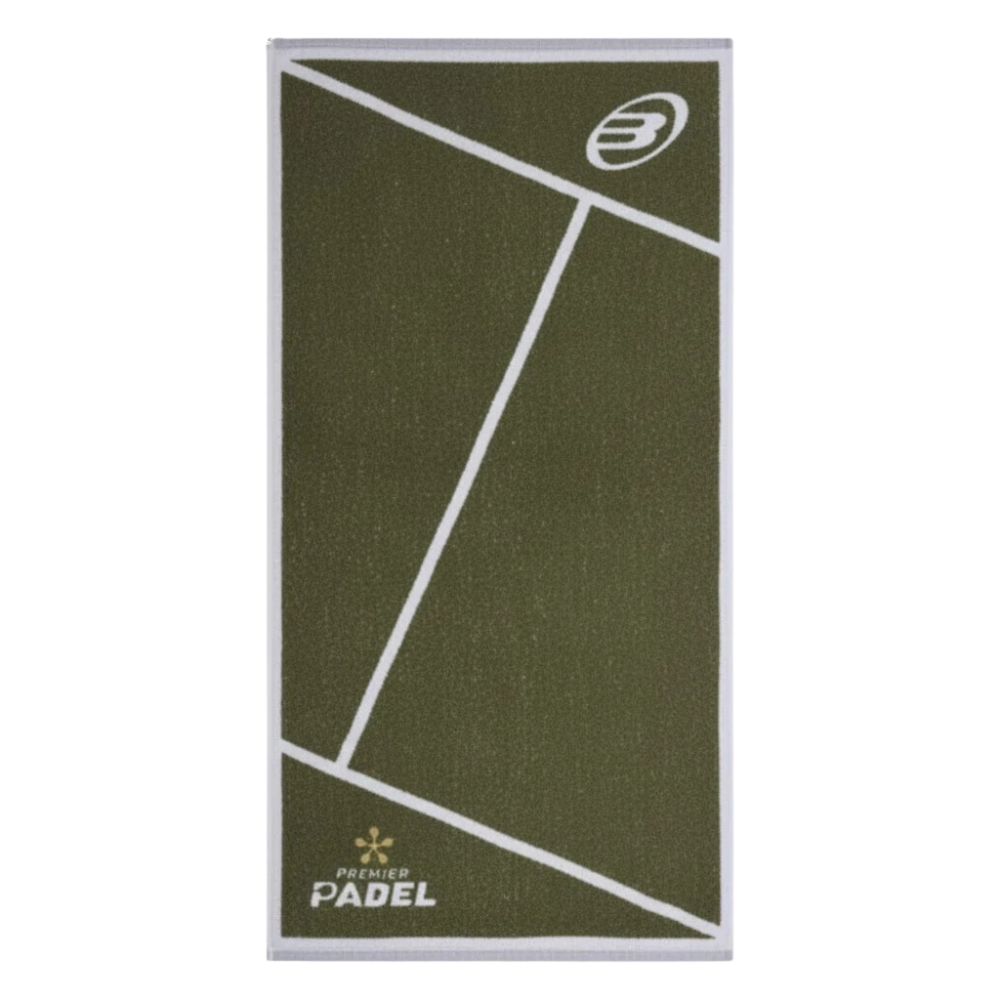 Serviette Bullpadel Premier Padel 100x50cm Vert/Blanc